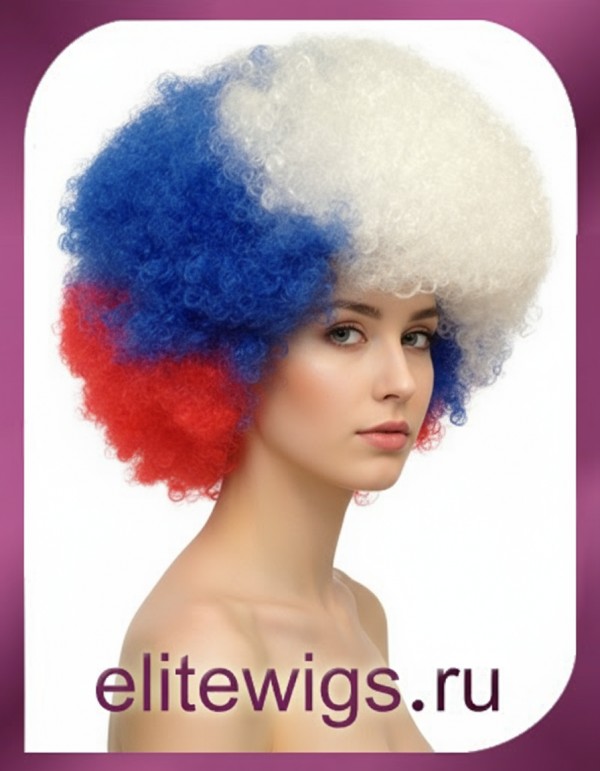 Карнавальный парик болельщика F386