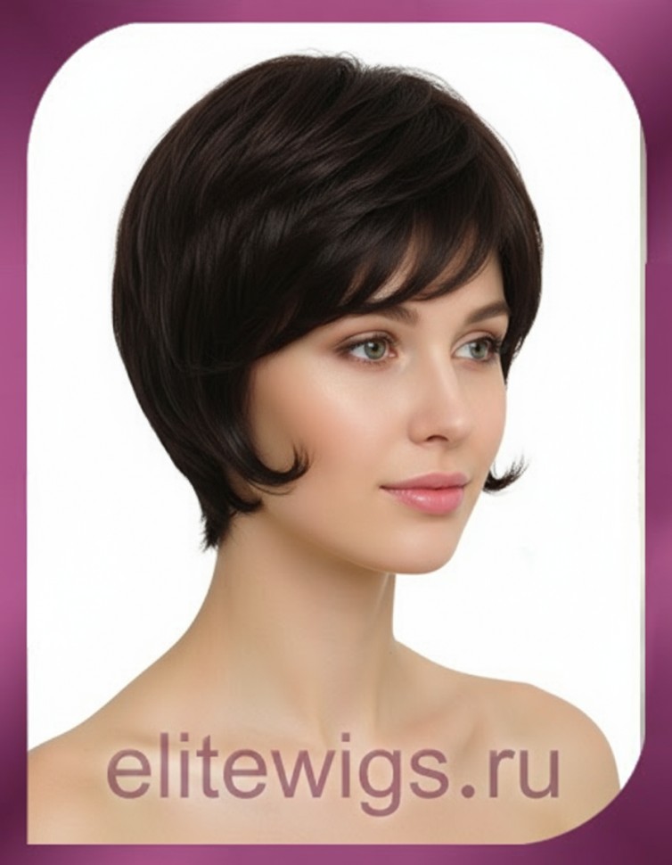 Короткий  натуральный парик JESSICA