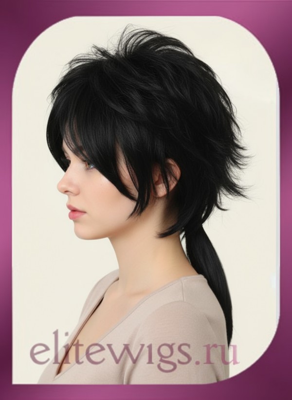 Средний искусственный парик 4411