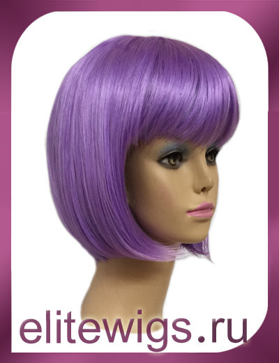 Карнавальный фиолетовый парик каре