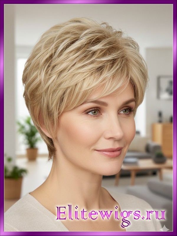 Короткий искусственный парик 4336