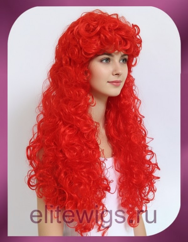 Карнавальный красный парик Roxie+80
